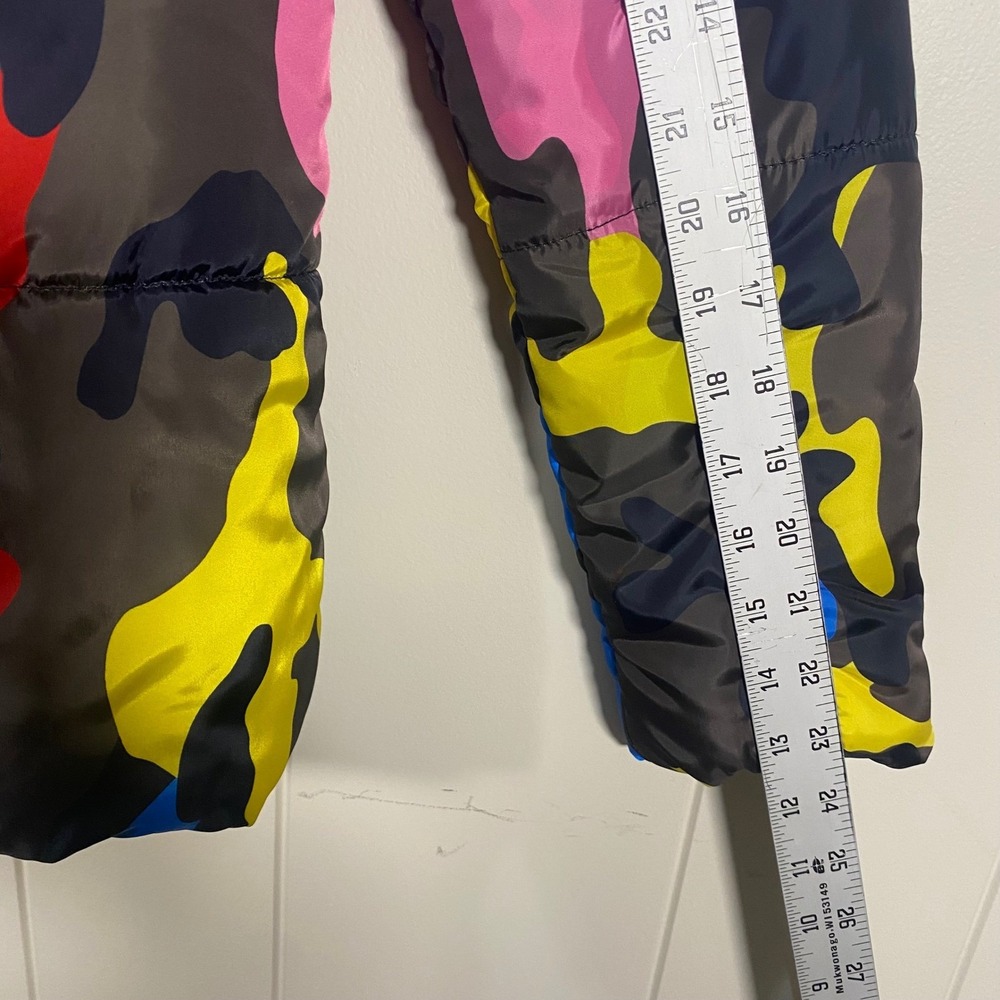 Modx Colorful Camo Puffer Jacket Streetwear Women's Size S - Picture 16 of 16